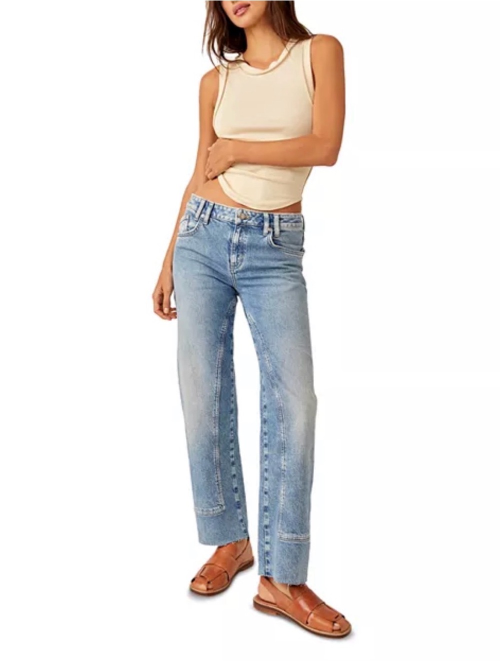 Free People We The Free Risk Taker High Rise Straight Jeans Size 26S NWT